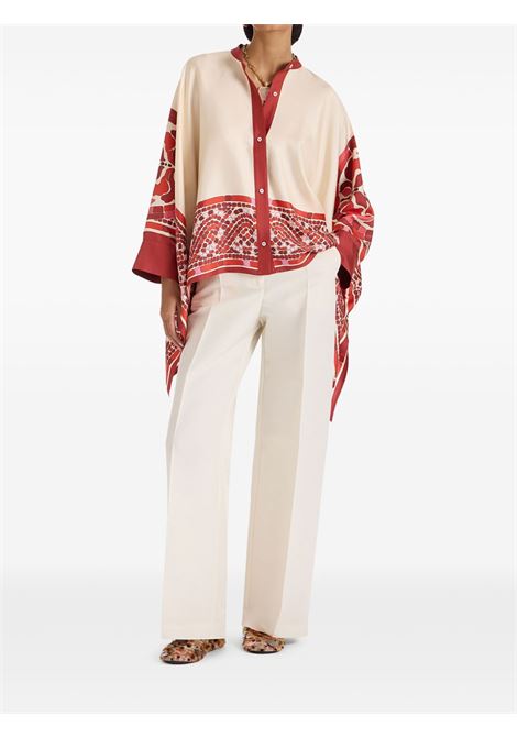 Camicia stile foulard in seta multicolore La double j - donna LA DOUBLE J | SHI0059SIL006COB01RE01
